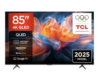 TCL 85P8K-UK 85 Inch QLED Smart TV, 4K HDR Pro, AiPQ Processor, Game Master