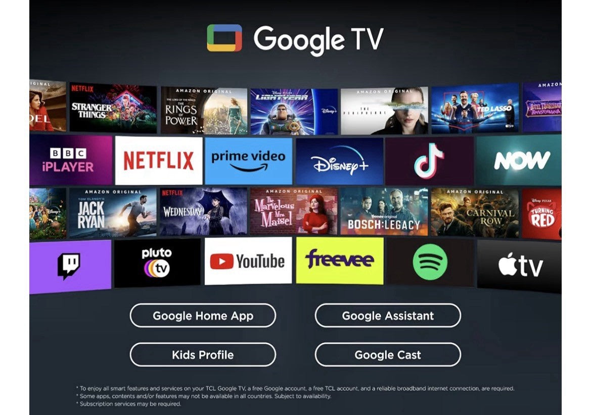 TCL 85P8K-UK 85 Inch QLED Smart TV, 4K HDR Pro, AiPQ Processor, Game Master