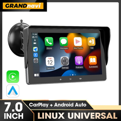 7Inch Car Radio Multimedia Video Player Wireless Carplay and Wireless Android Auto Portabl...
