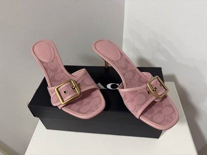 Coach Margot Kitten Heels carnation pink